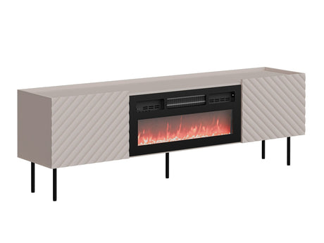 TV-állvány Szafka RTV LUCCA 180 2D EF + kominek, Szín: Kasmír