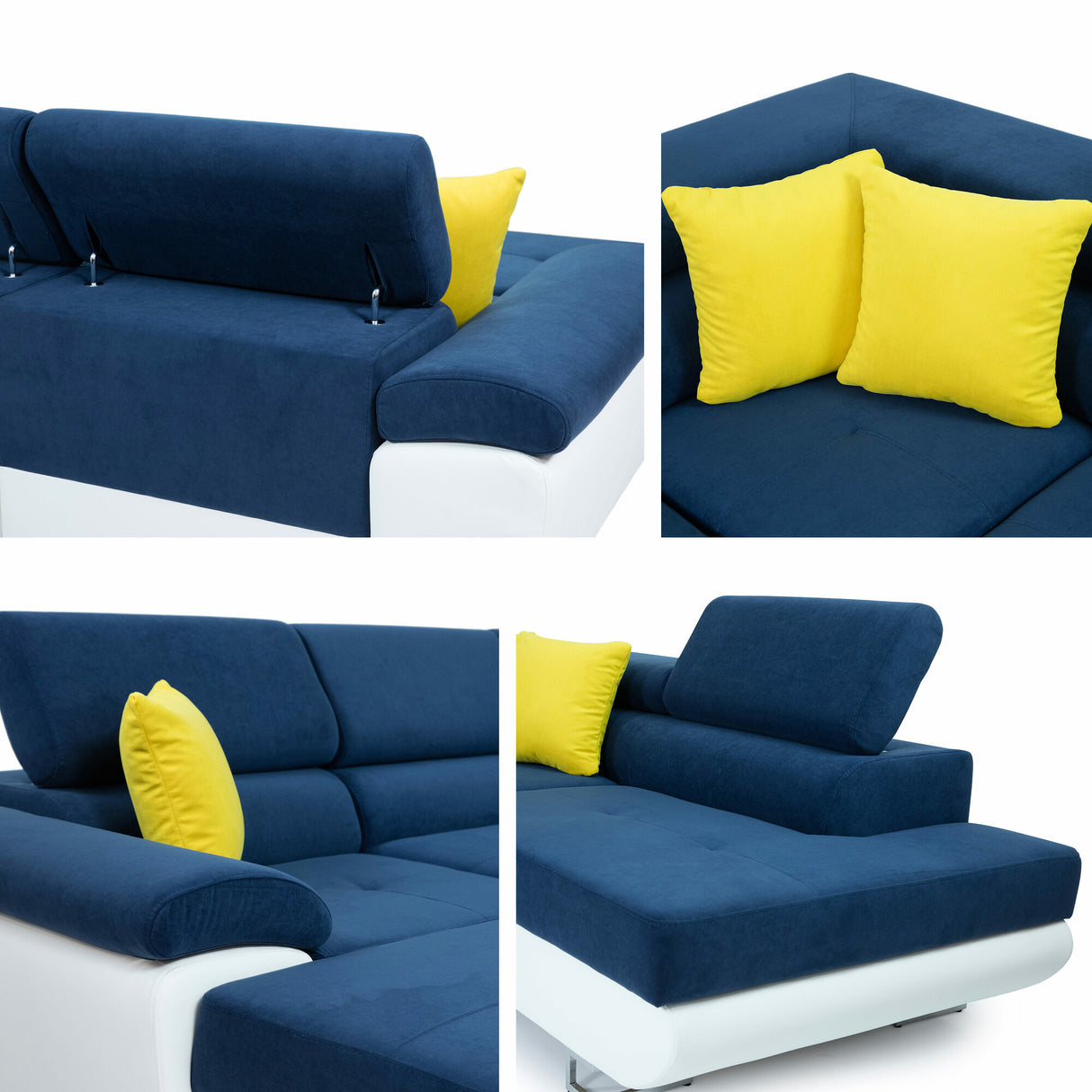 Sarokkanapé Kiságyere BIS (Alvin Bis) Toptextil, Szín: Abriamo 03, Változatok: Jobbos