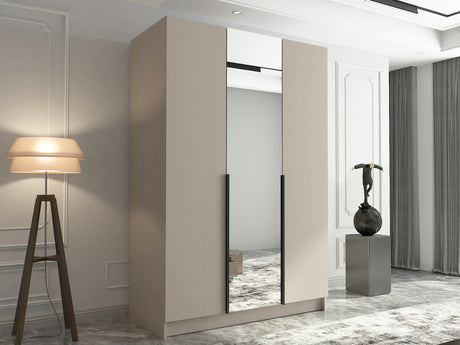 Gardróbszekrény Szafa CALIA II, Szín: Kasmír + Fekete