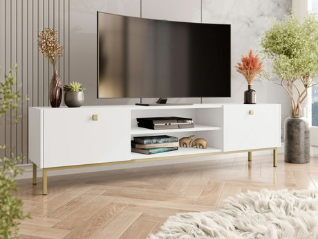 TV-állvány Szafka RTV NUTERO 2KW Biały (Fehér)