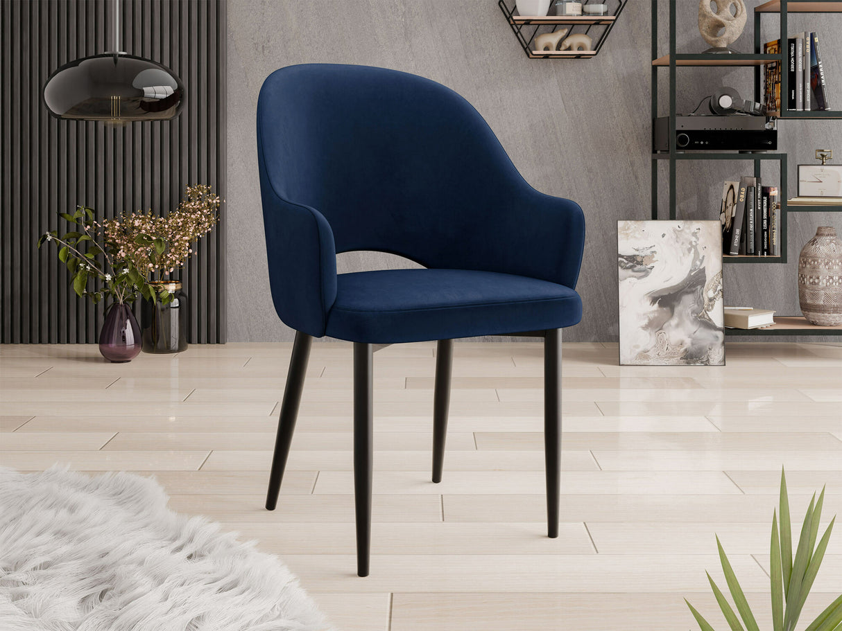 Szék Krzesło ROSA, Szín: Fekete + Magic Velvet 2216