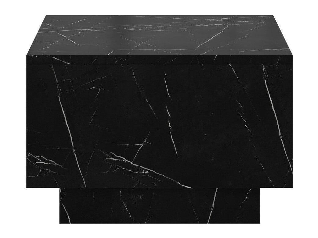 Dohányzóasztal Stolik kawowy MOON 60x60 Marmur Fekete Royal (Fekete márvány)
