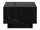 Dohányzóasztal Stolik kawowy MOON 60x60 Marmur Fekete Royal (Fekete márvány)