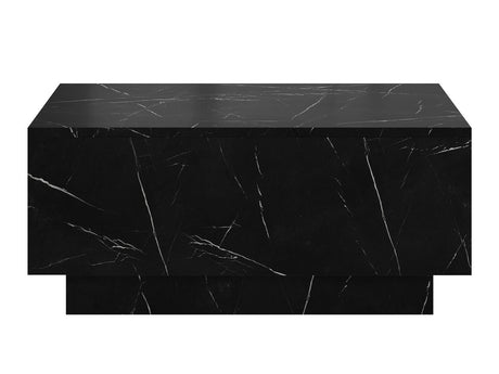 Dohányzóasztal Stolik kawowy MOON 90x60 Marmur Fekete Royal (Fekete márvány)