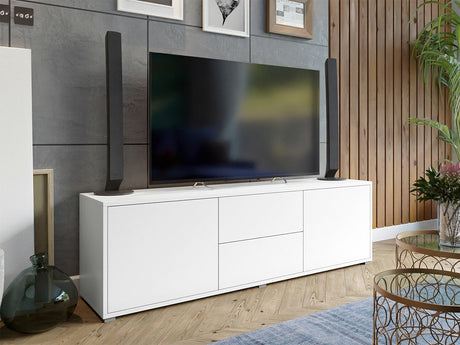 TV-állvány RTv GESITA 2D2SZ Biały (Fehér)