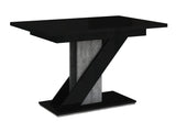 Asztal MEVA (Eksuper), Szín: Fényes fekete + Beton