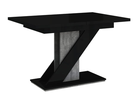Asztal MEVA (Eksuper), Szín: Fényes fekete + Beton
