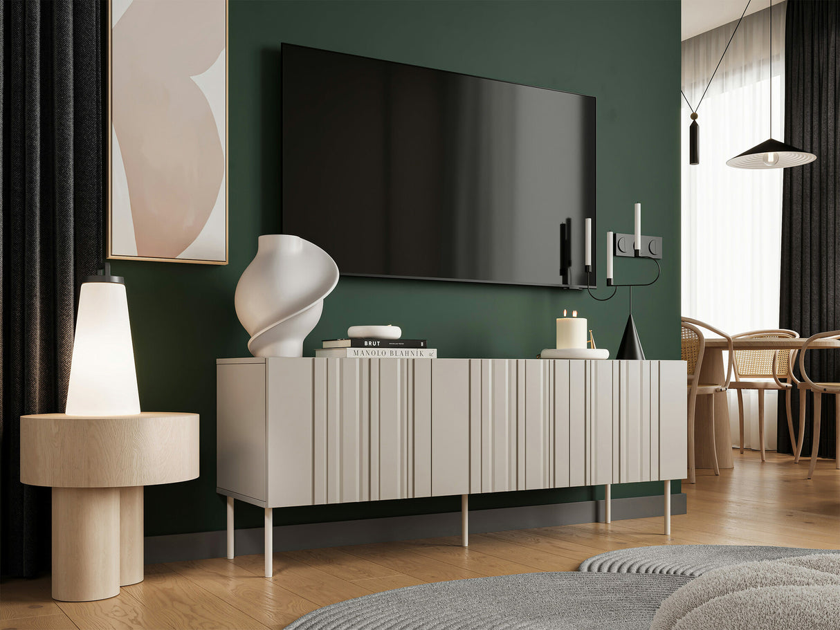 TV-állvány Szafka RTV ISLA 150 3D, Szín: Beige