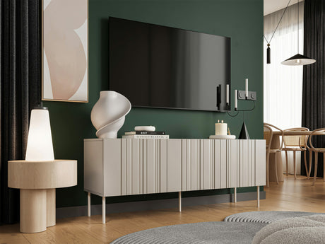 TV-állvány Szafka RTV ISLA 150 3D, Szín: Beige