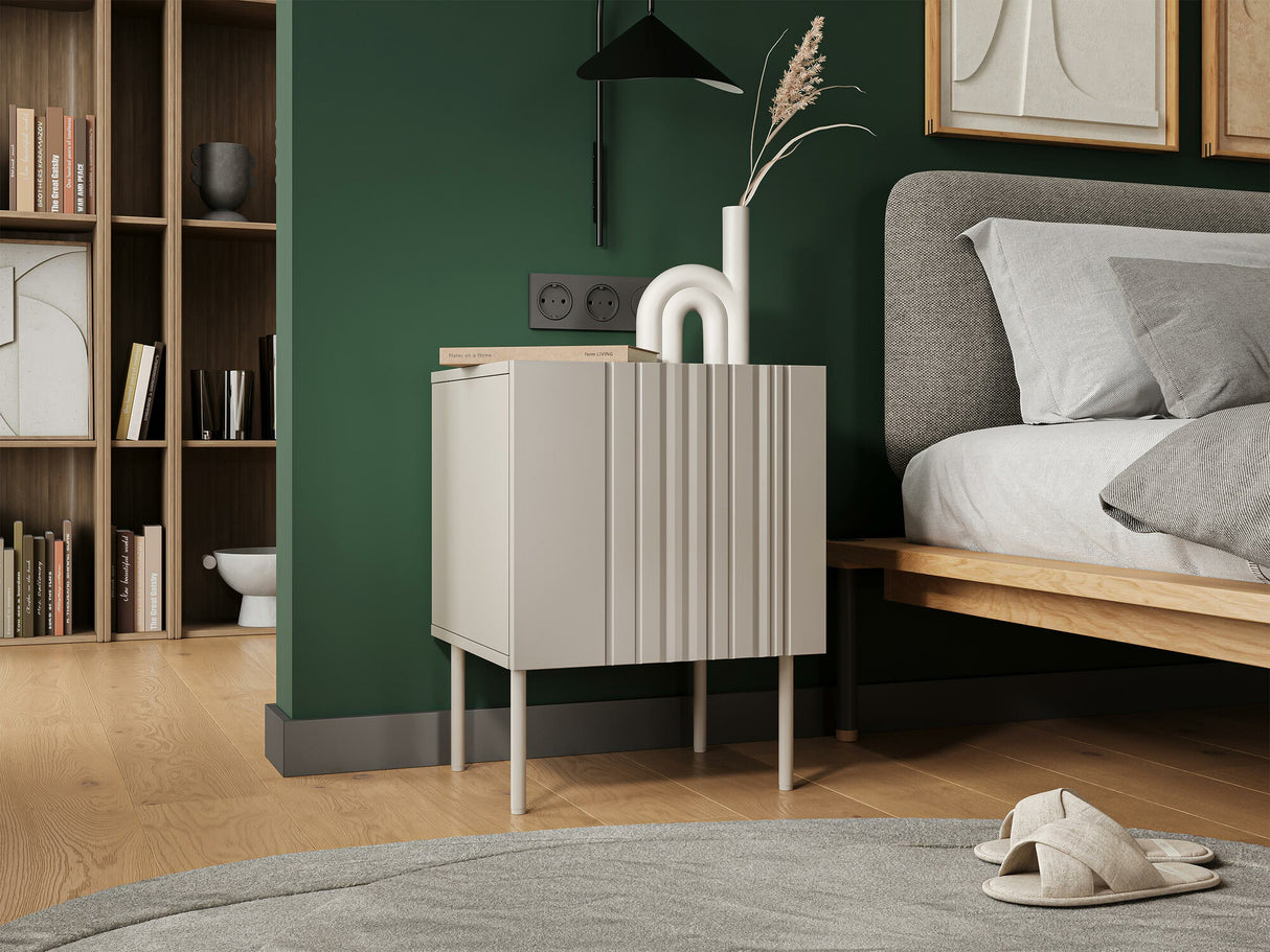 Éjjeliszekrény szett Szafki nemcne ISLA 2 szt., Szín: Beige