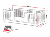 Ágy Łóżko FERO 90x200 st.flex Biały 5903211349560