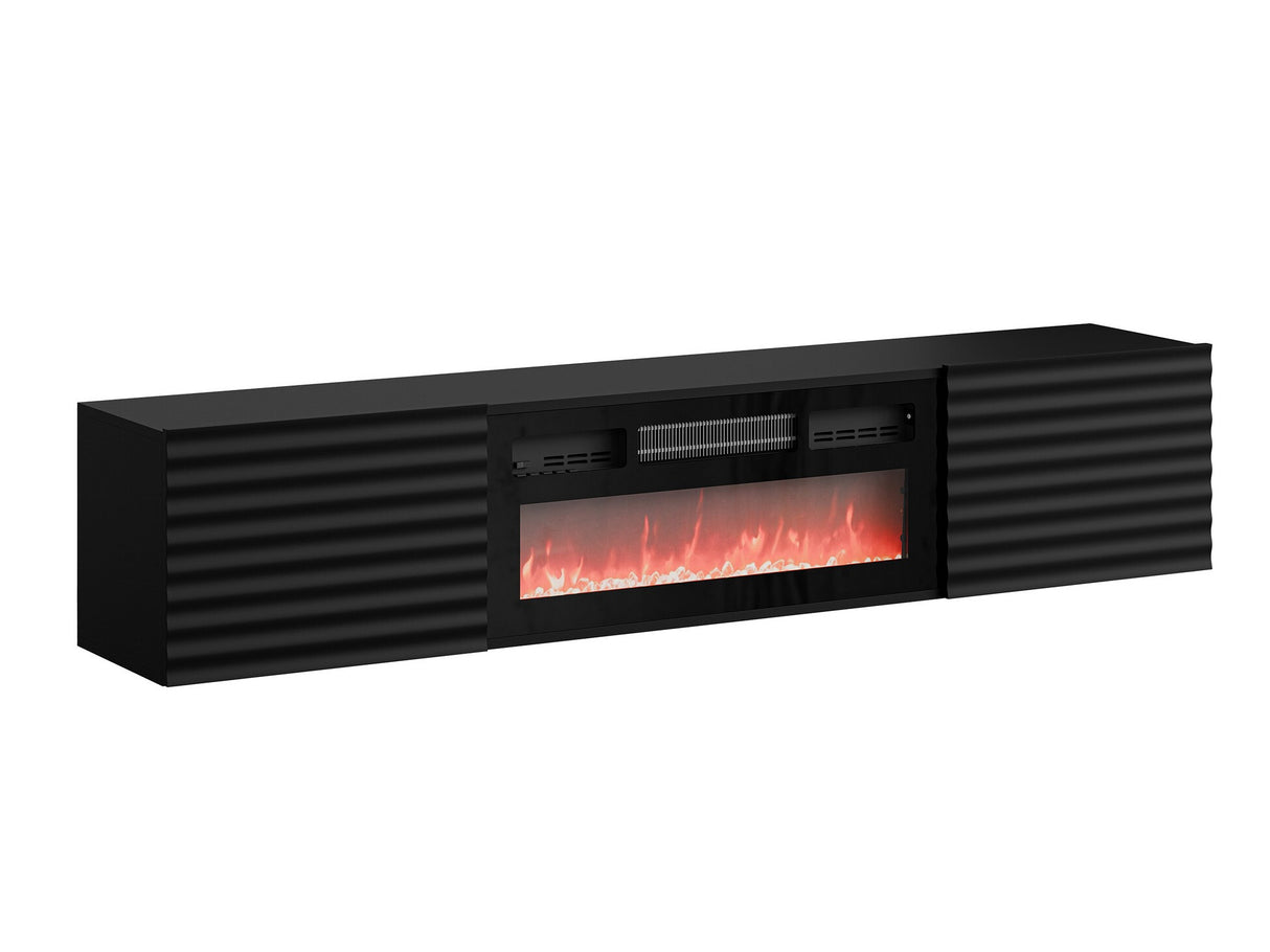 TV-állvány Szafka RTV TULA + KOMINEK, Szín: Fekete