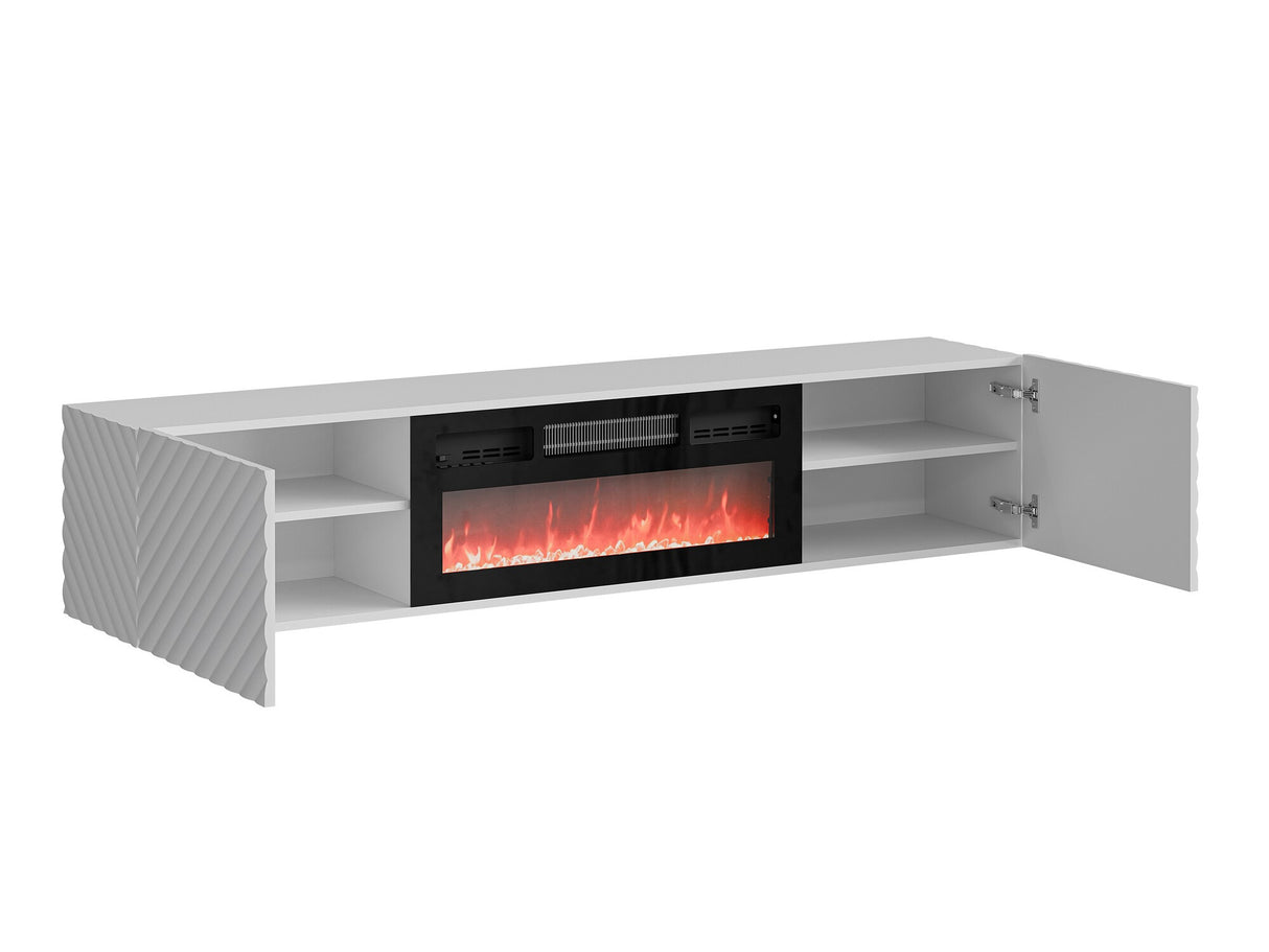 TV-állvány Szafka RTV LARA + KOMINEK, Szín: Fekete