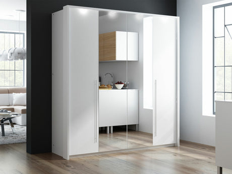 Gardróbszekrény Szafa BREMA 210, Szín: Fehér