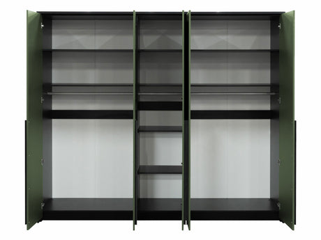 Gardróbszekrény Szafa GENUA 255, Szín: Zöld