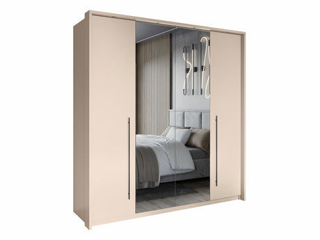 Gardróbszekrény Szafa SAWANNA 210 Beż Piaskowy/Lustro