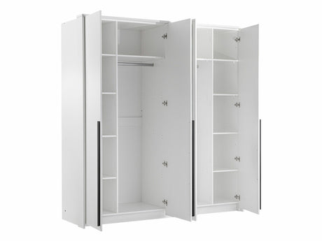 Gardróbszekrény Szafa NAOMI 210 Biały/Lustro 5903211373107