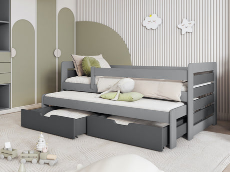 Ágy TOMASZ II 90 (Catalonia 90), Szín: Szürke + grafit, Matrac: Nem