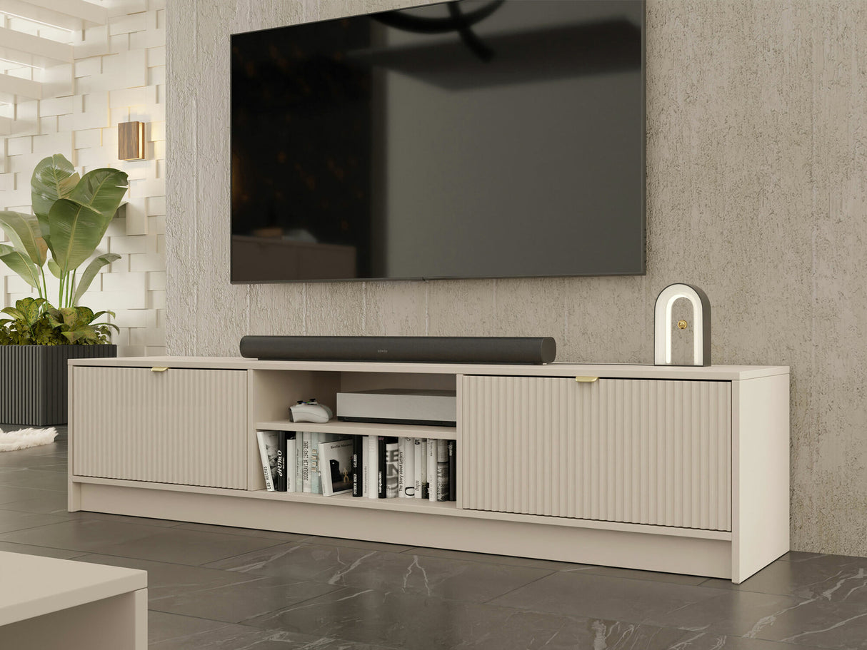 TV-állvány Szafka RTV 2K TIRENO, Szín: Beige