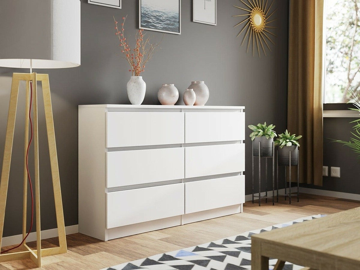 Komód MALWA M6 120 (Osko OK6), Szín: Fehér