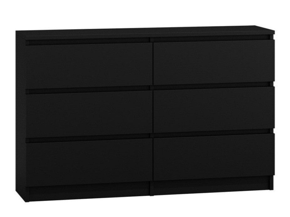 Komód MALWA M6 120 (Osko OK6), Szín: Fekete