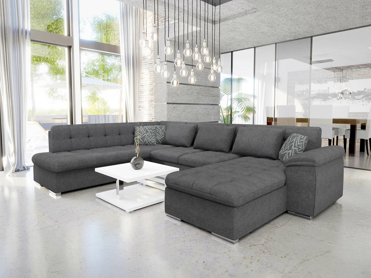 Sarokkanapé Niko (Tony Premium) Toptextil, Szín: Sicuro 80 + Sempre 9, Változatok: Jobbos