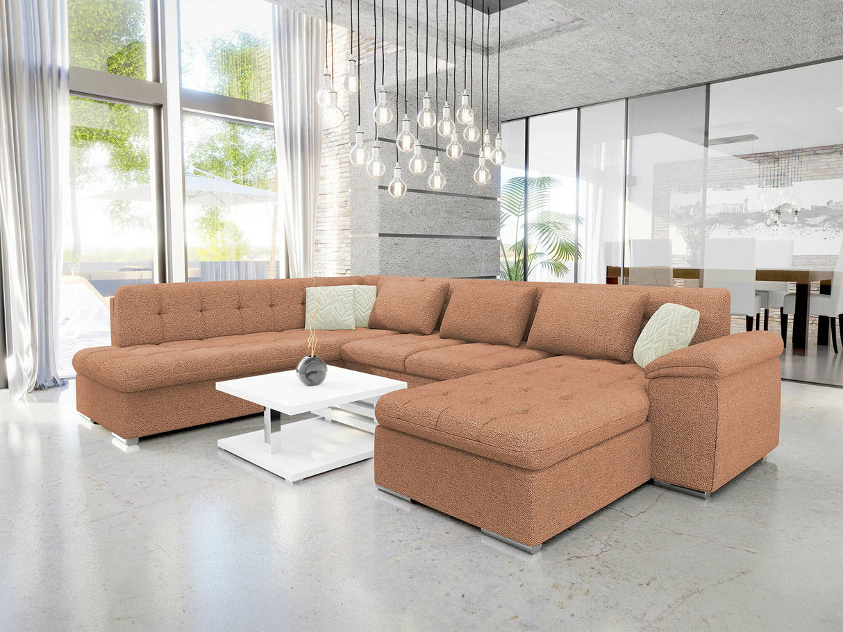 Sarokkanapé Niko (Tony Premium) Toptextil, Szín: Sicuro 35 + Sempre 6, Változatok: Jobbos