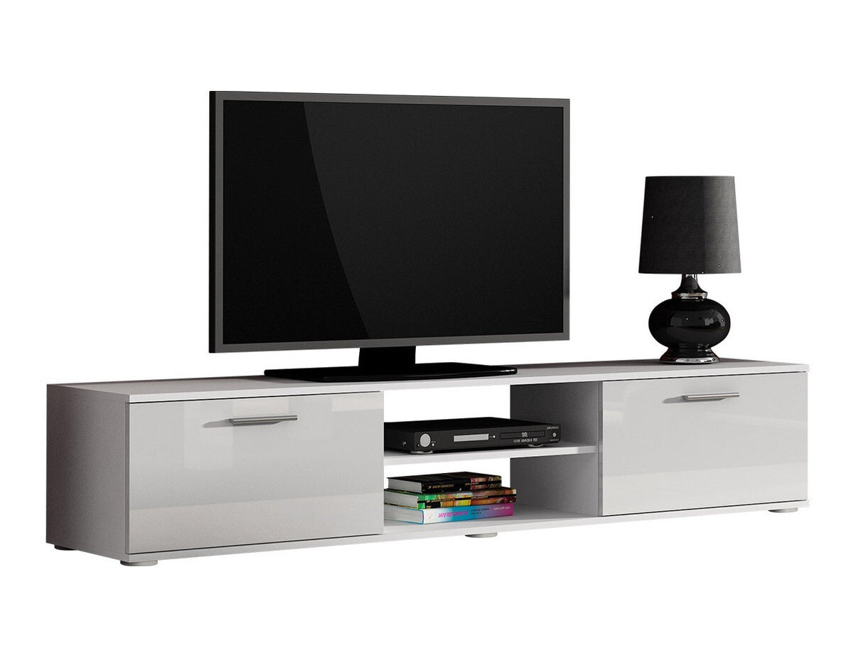TV-állvány Soho RTv 180 (RTv 180 Boho B3), Szín: Fehér + Fényes fehér