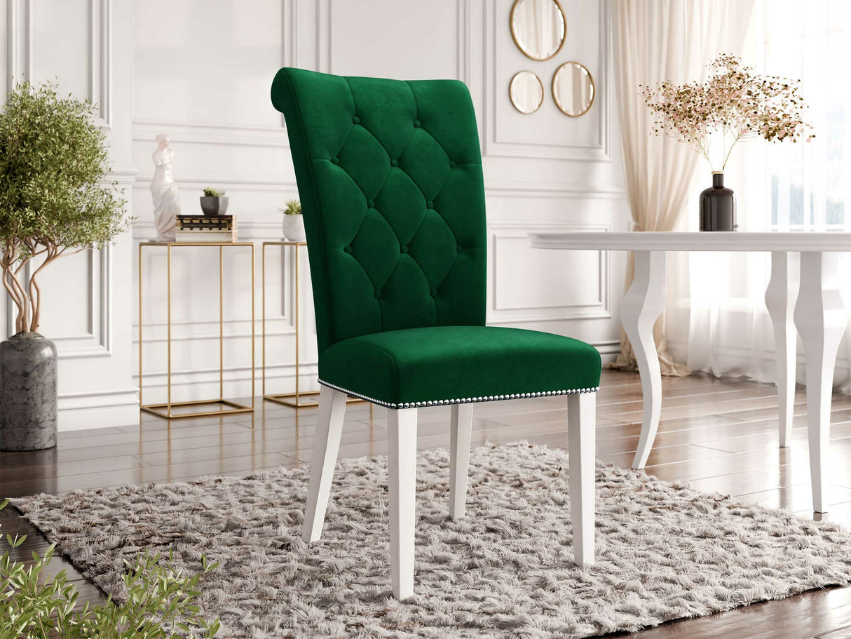 Szék Krzesło CHRISTINA, Szín: Magic Velvet 2225, Lábak színe: Fehér