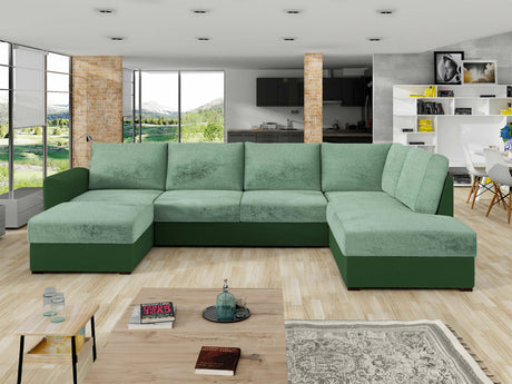 Sarokkanapé Wilma (Szafran) Toptextil, Szín: Otusso 11 + Sorriso 08, Változatok: Jobbos