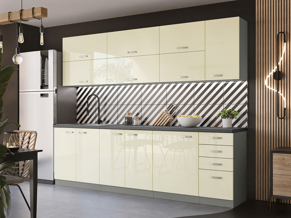 Mosogatógép ajtó Multiline ZM 570x446 (Szürke + Fényes krém)