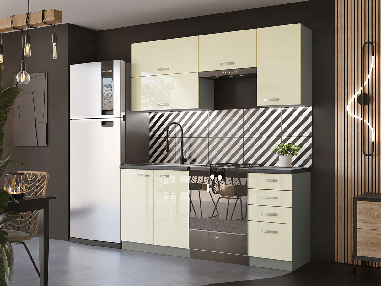 Mosogatógép ajtó Multiline ZM 713x446 (Szürke + Fényes krém)