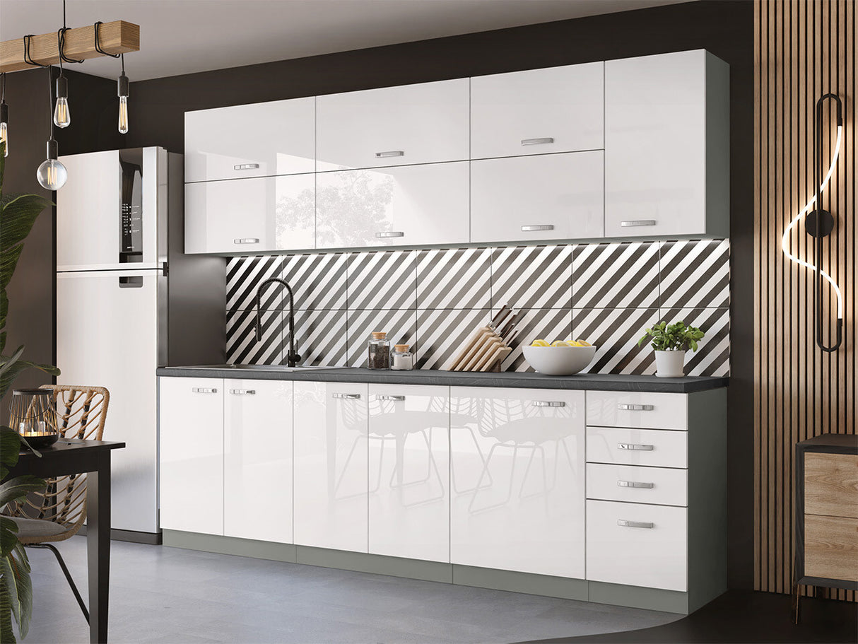 Mosogatógép ajtó Multiline ZM 713x446 (Szürke + Fényes fehér)