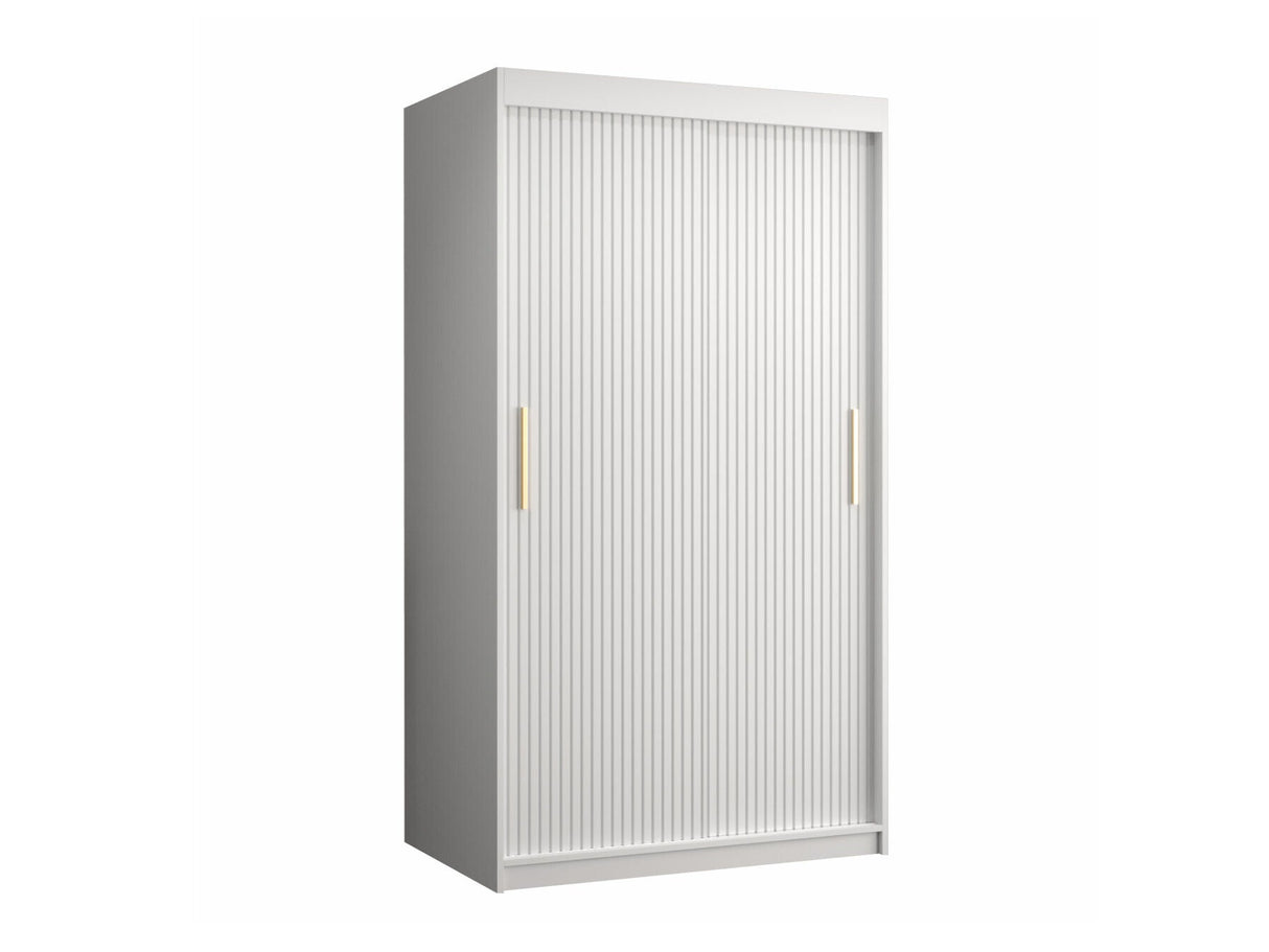 Gardróbszekrény RIFLO SLIM 1 100 (Towiro Slim 1 100), Szín: Fehér