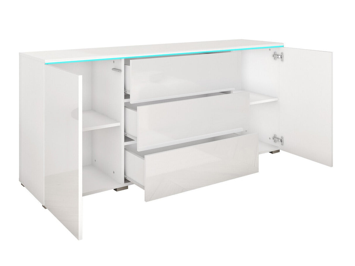 Komód VERA 150 (Sawoti), Szín: Artisan tölgy, Led világítás: Igen RGB