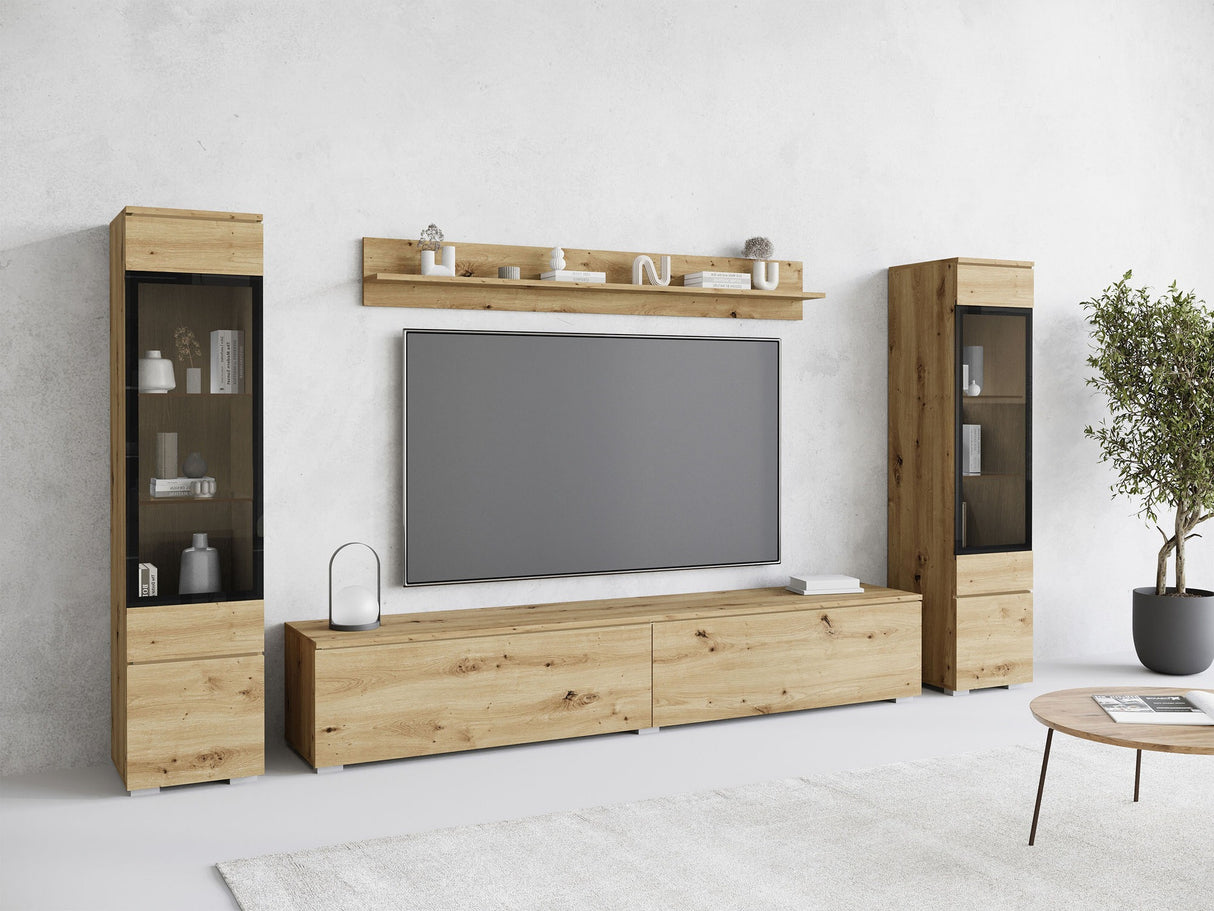 Nappali szett Vera II (Sawoti II), Szín: Artisan tölgy, Led világítás: Nem