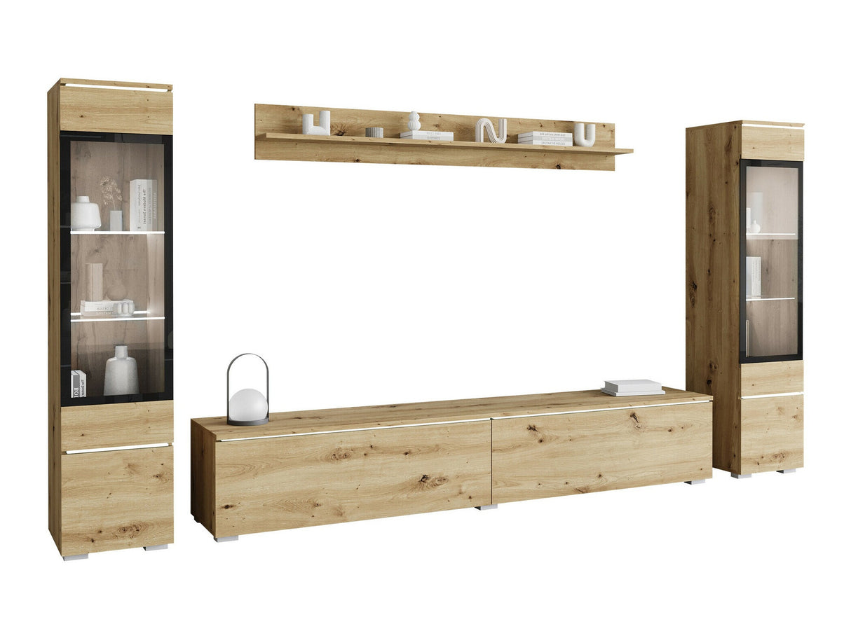 Nappali szett Vera II (Sawoti II), Szín: Artisan tölgy, Led világítás: Igen