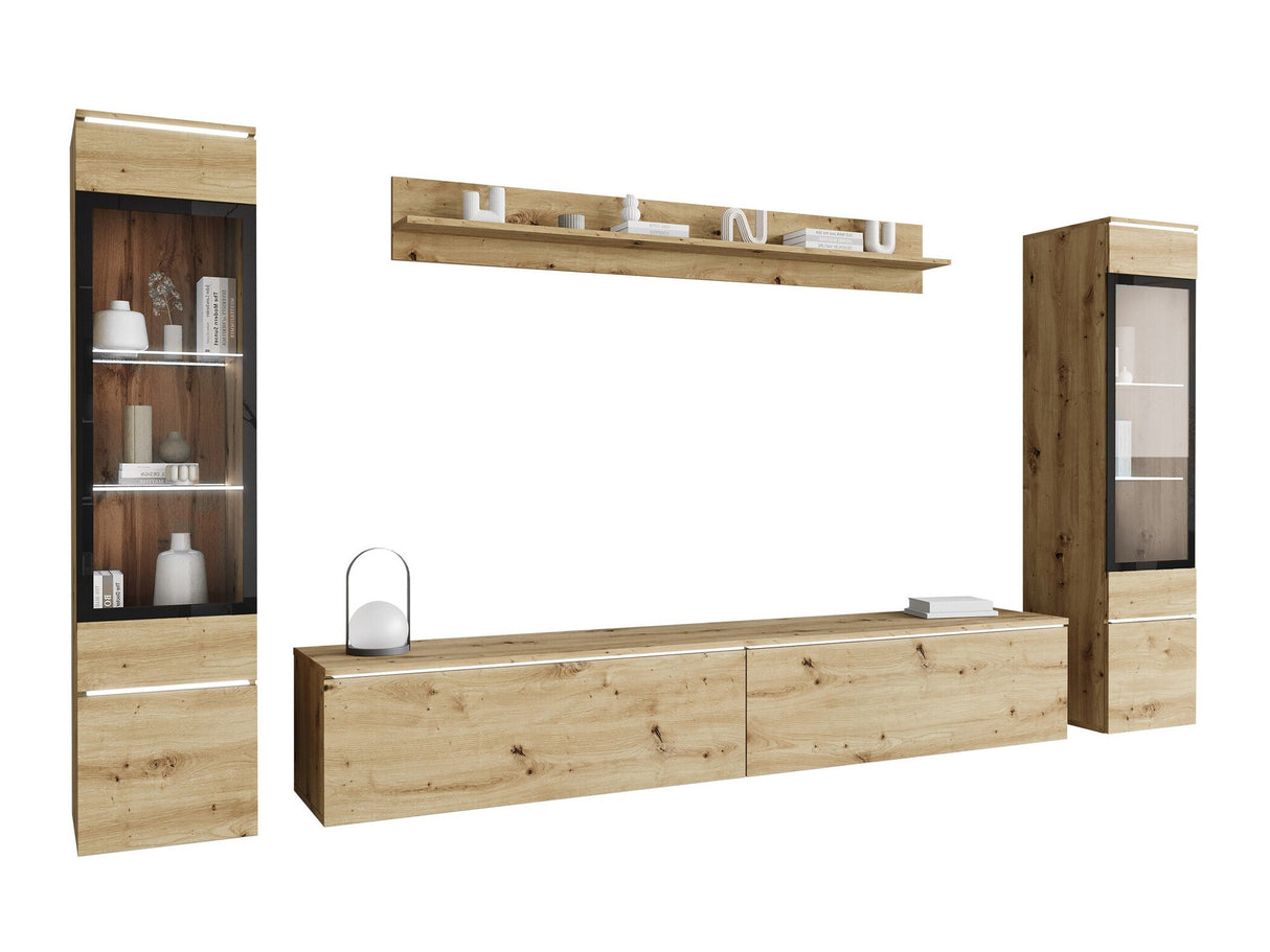 Nappali szett Vera II (Sawoti II), Szín: Artisan tölgy, Led világítás: Igen