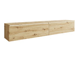 TV-állvány Lowboard D180 (Dlone 180), Led világítás: Igen, Szín: Artisan tölgy