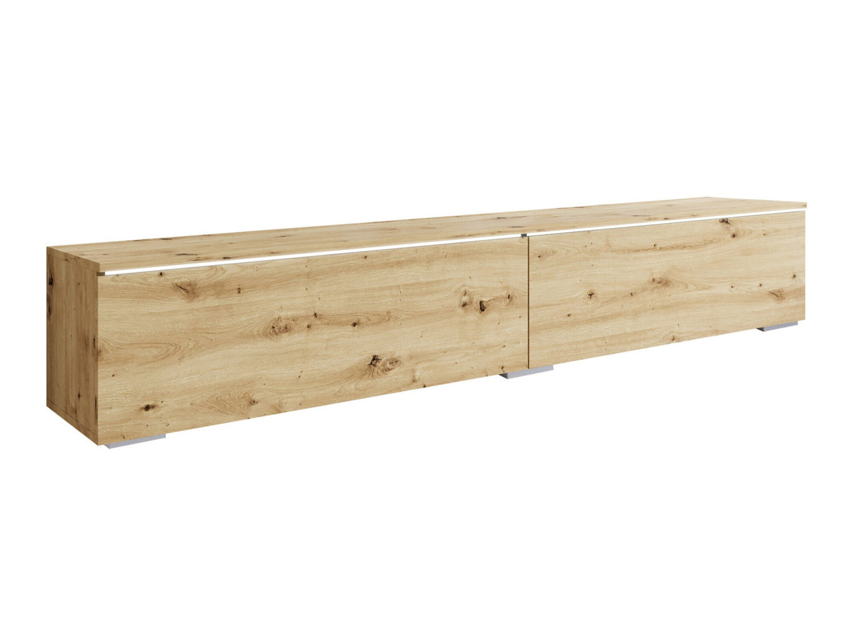TV-állvány Lowboard D180 (Dlone 180), Led világítás: Igen, Szín: Artisan tölgy