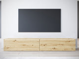 TV-állvány Lowboard D180 (Dlone 180), Led világítás: Igen, Szín: Artisan tölgy