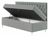 Kontinentális ágy JUNIOR FILIP 2, Szín: Öko bőr Soft 017 + Fresh 4, Alvó felület mérete: 80 x 200 cm