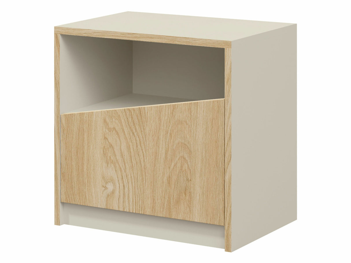 Éjjeliszekrény ASTON Regał 7 Szafka nemcna, Szín: Beige + Tölgy