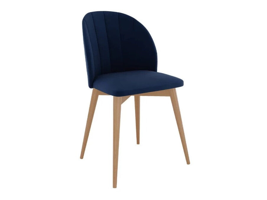 Étkezőgarnitúra Zestaw 04 4xS100 SKANDI FI, Szék színe: Barna + Magic Velvet 2216, Asztal színe: Fekete