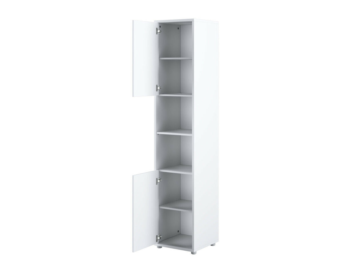 Bútorkészlet Concept Pro I, Szín: Fényes fehér + Fehér, Alvó felület mérete: 90 x 200 cm