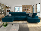 Sarokkanapé Kiságyere BIS (Alvin Bis) Toptextil, Szín: Venus Velvet 2911 + Kenia 796, Változatok: Jobbos