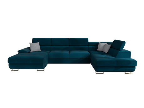 Sarokkanapé Kiságyere BIS (Alvin Bis) Toptextil, Szín: Venus Velvet 2911 + Kenia 796, Változatok: Jobbos