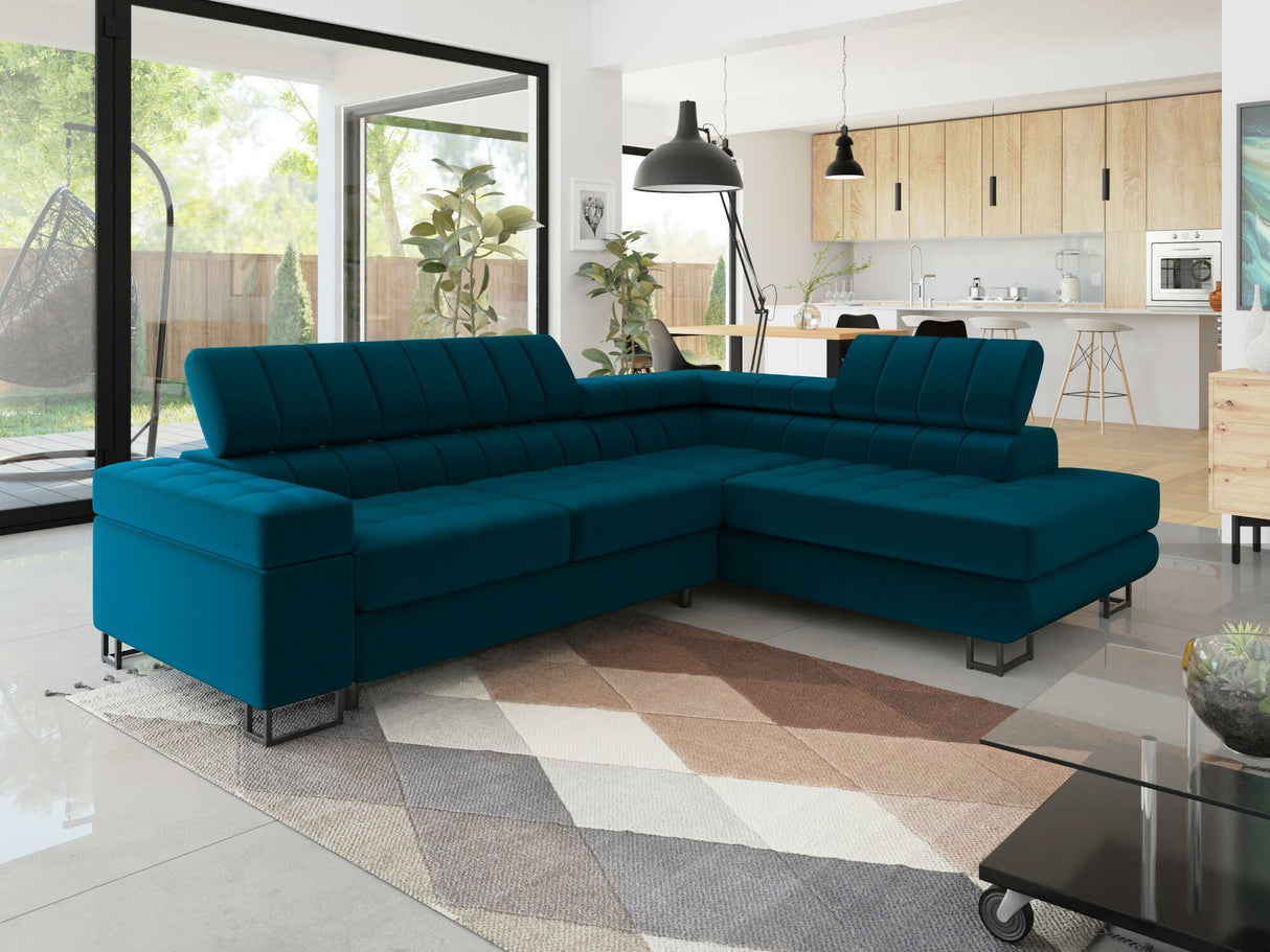 Sarokkanapé Laris Premium (Wales Premium), Szín: Venus bársony 2911, Változatok: Jobbos