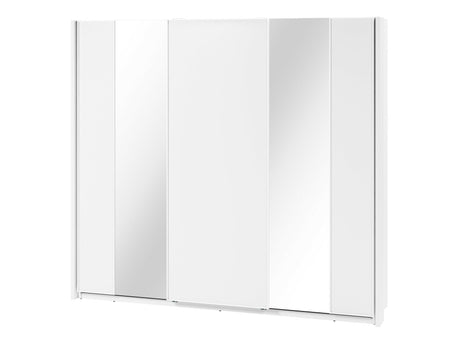 Gardróbszekrény Szafa przesuwna 3D 250 MAXI MX-06 + opcje Biały, Led világítás: Igen