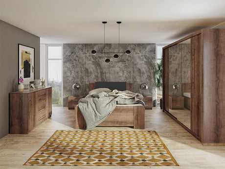 Hálószoba garnitúra Bonem VIII (Kler VIII), Szín: Monastery tölgy + Soft Pik 011